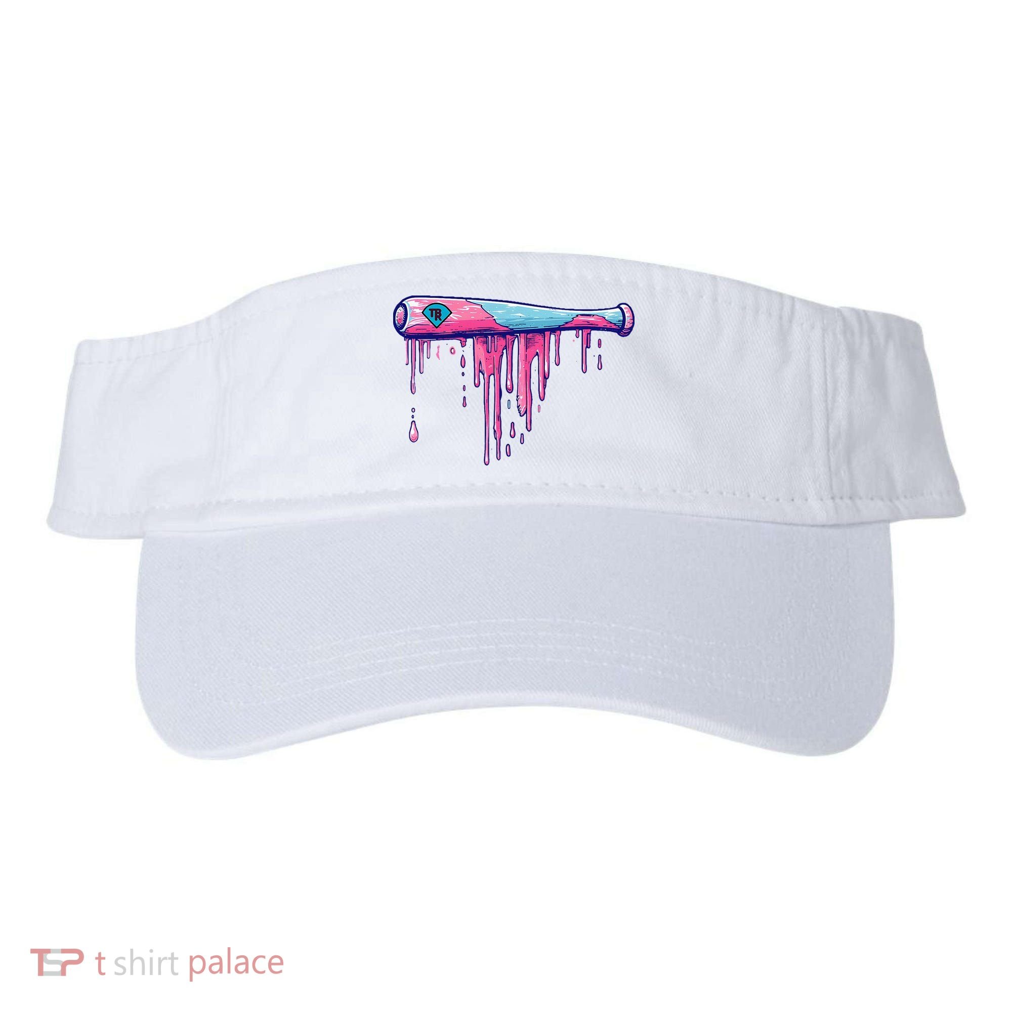 Baseball Bat With Sprinkles Drip Visor