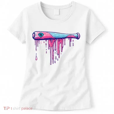 Baseball Bat With Sprinkles Drip Women's T-Shirt