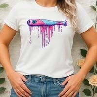 Baseball Bat With Sprinkles Drip Women's T-Shirt thumb 2