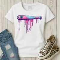 Baseball Bat With Sprinkles Drip Women's T-Shirt thumb 3