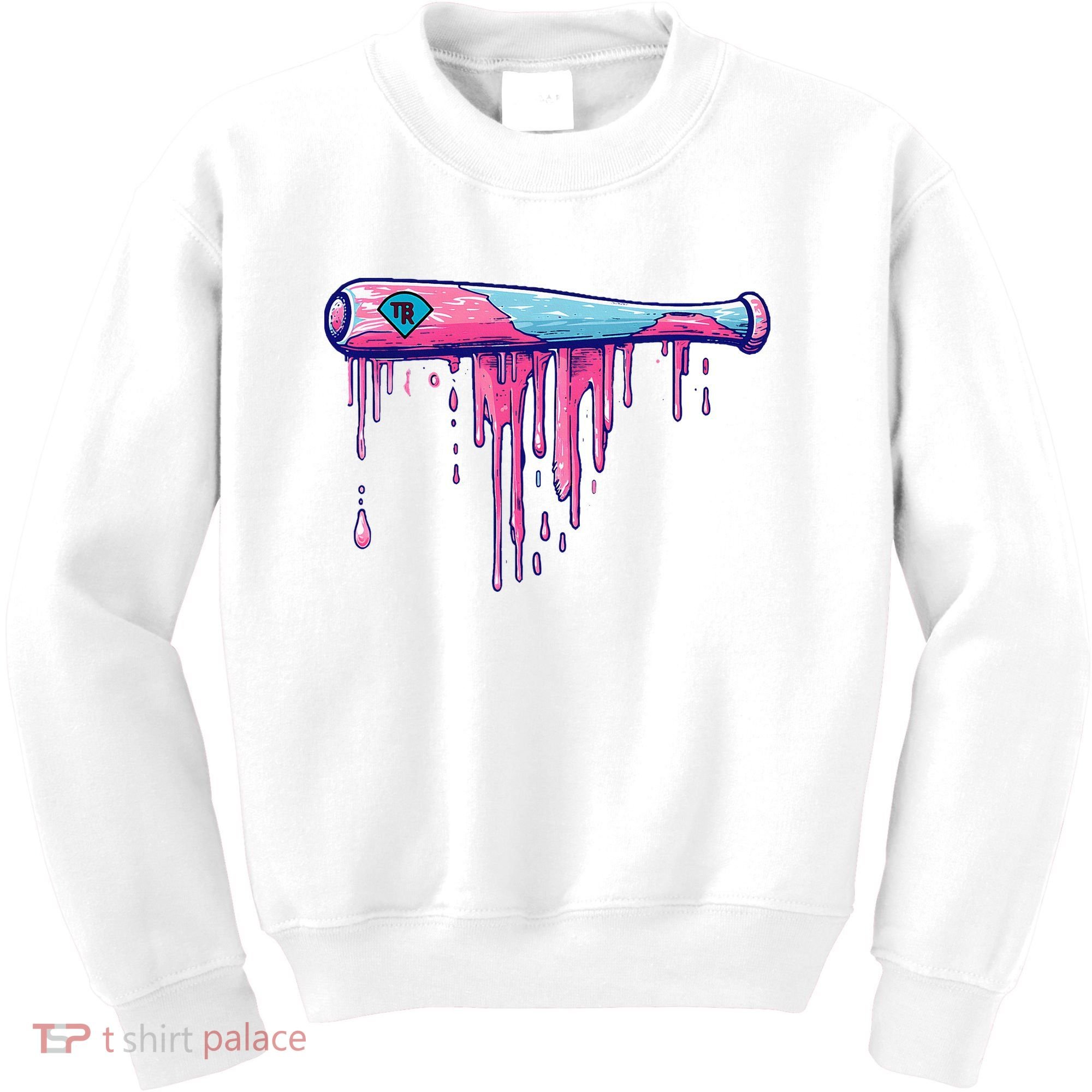 Baseball Bat With Sprinkles Drip Kids Sweatshirt
