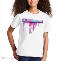 Baseball Bat With Sprinkles Drip Kids T-Shirt thumb 2