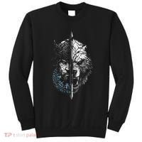 Berserker Bear Warrior Odin Runes Nordic Compass Sweatshirt thumb 0