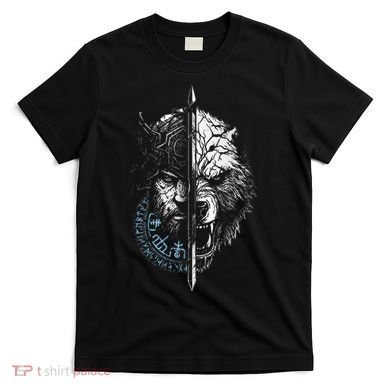 Berserker Bear Warrior Odin Runes Nordic Compass T-Shirt