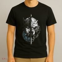 Berserker Bear Warrior Odin Runes Nordic Compass T-Shirt thumb 3