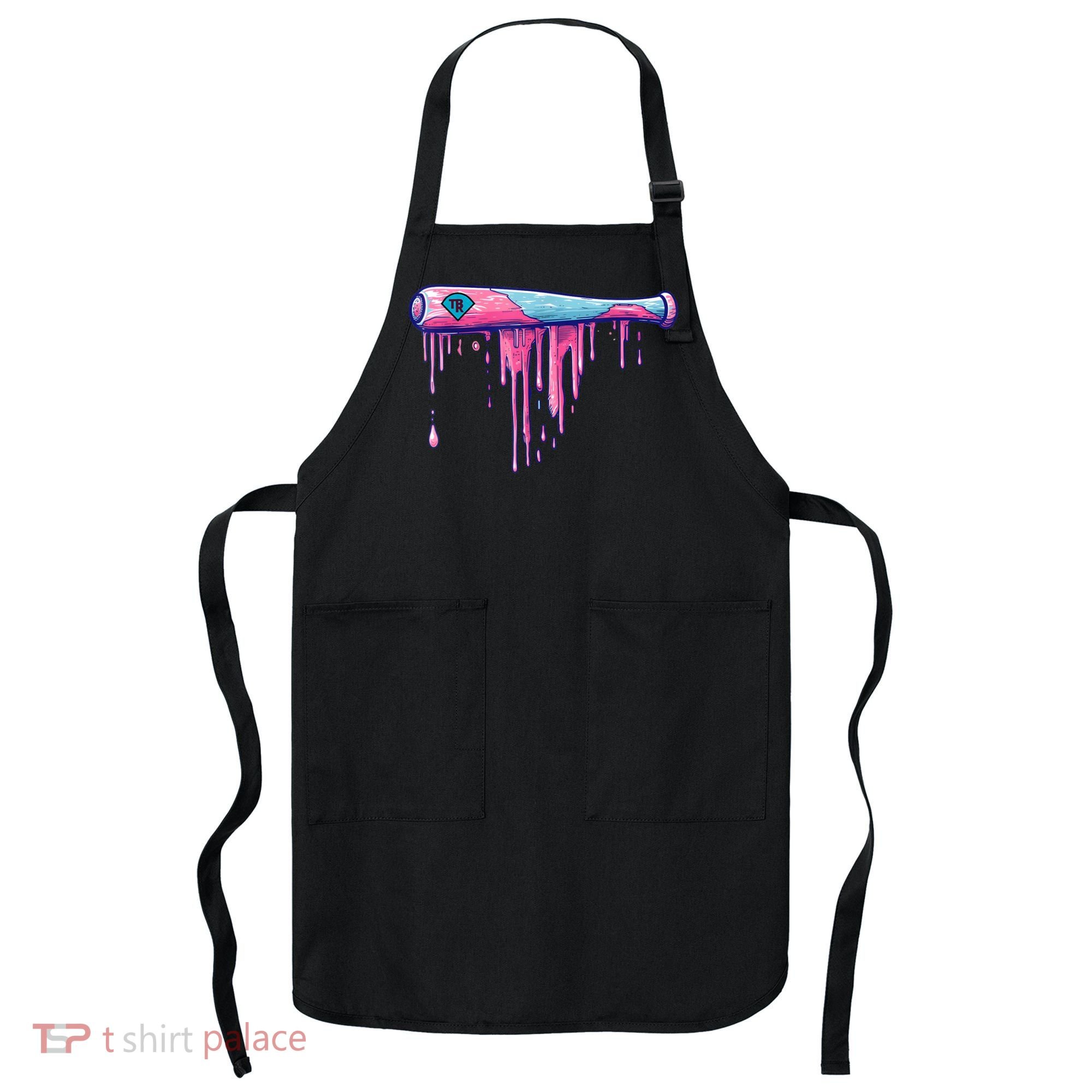 Baseball Bat With Sprinkles Drip Apron