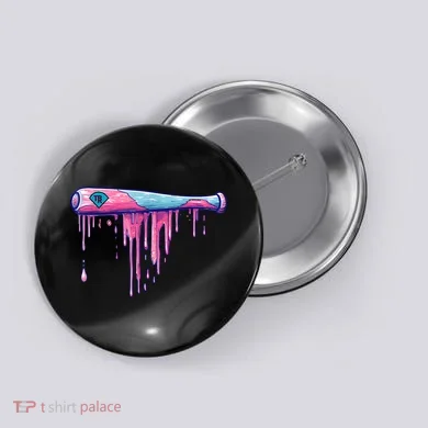 Baseball Bat With Sprinkles Drip Button
