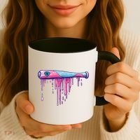 Baseball Bat With Sprinkles Drip Coffee Mug thumb 3