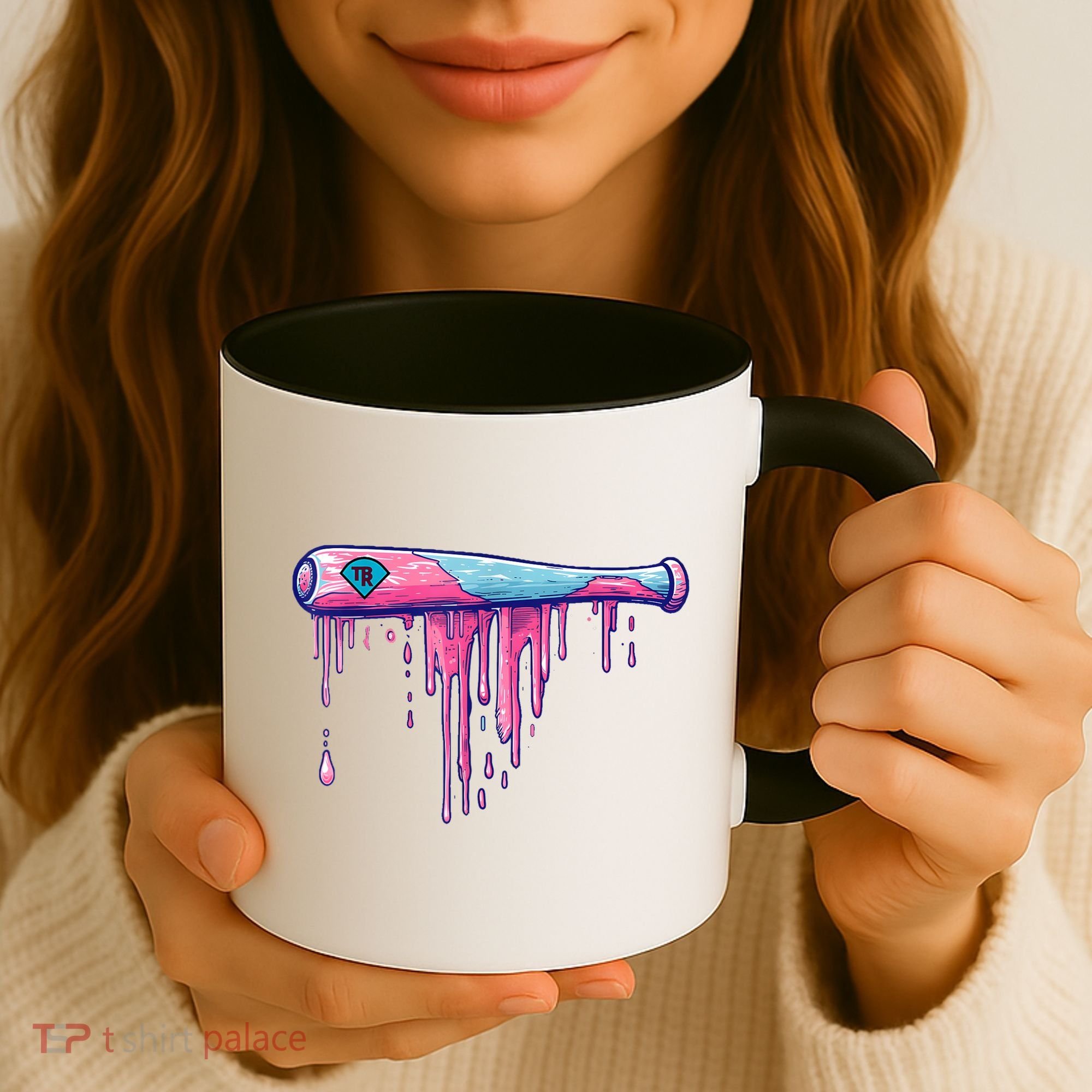 Baseball Bat With Sprinkles Drip Coffee Mug
