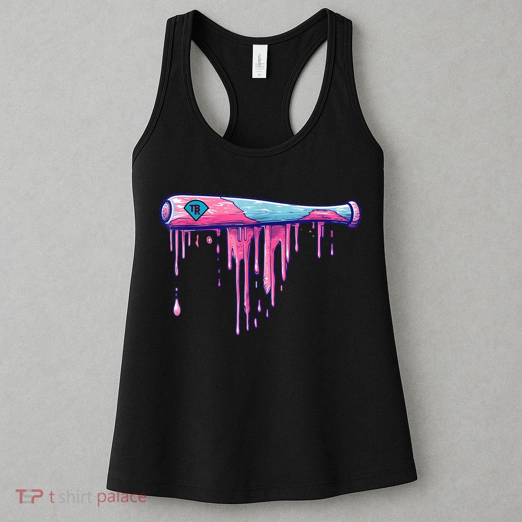 Baseball Bat With Sprinkles Drip Women's Tank Top