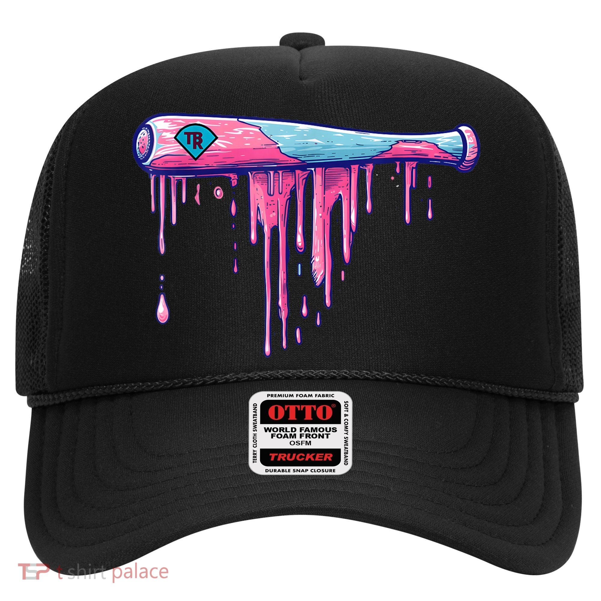 Baseball Bat With Sprinkles Drip Hat