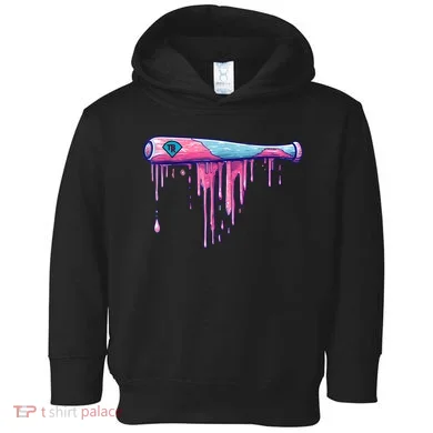 Baseball Bat With Sprinkles Drip Toddler Hoodie