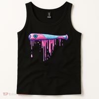 Baseball Bat With Sprinkles Drip Tank Top thumb 2