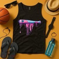 Baseball Bat With Sprinkles Drip Tank Top thumb 4