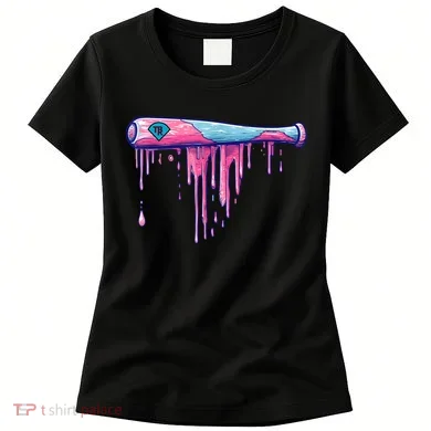 Baseball Bat With Sprinkles Drip Women's T-Shirt
