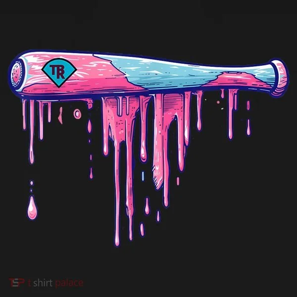 Baseball Bat With Sprinkles Drip Women's T-Shirt