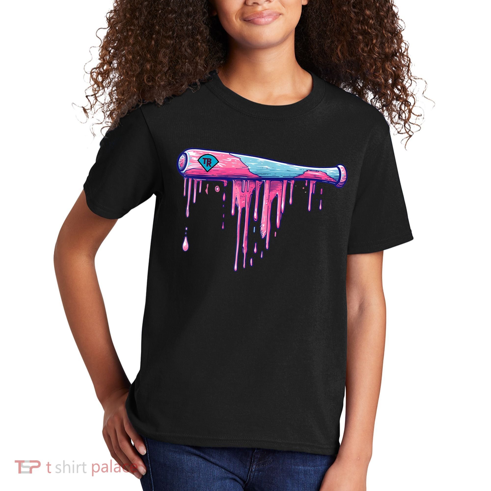 Baseball Bat With Sprinkles Drip Kids T-Shirt