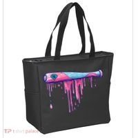 Baseball Bat With Sprinkles Drip Tote Bag thumb 2