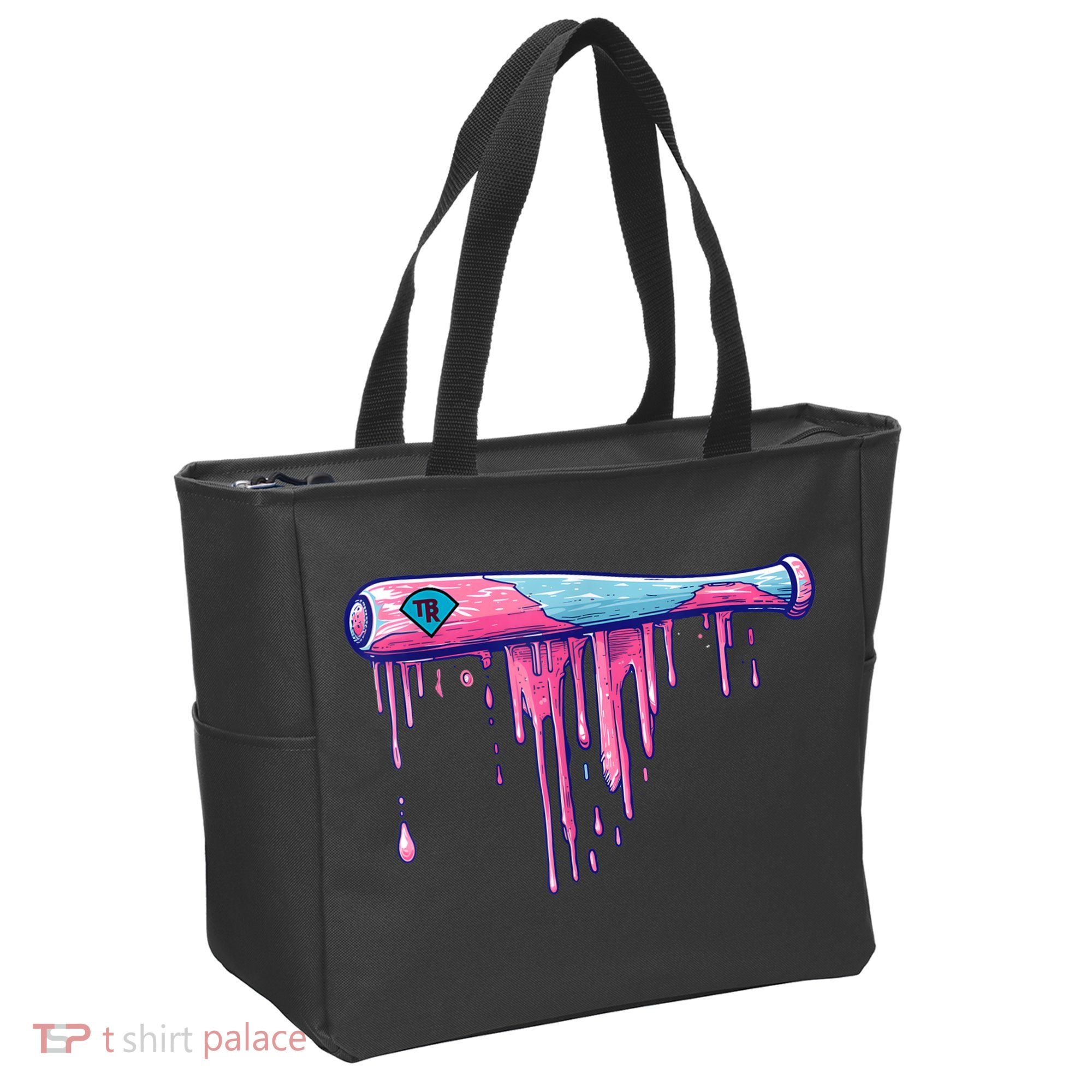 Baseball Bat With Sprinkles Drip Tote Bag