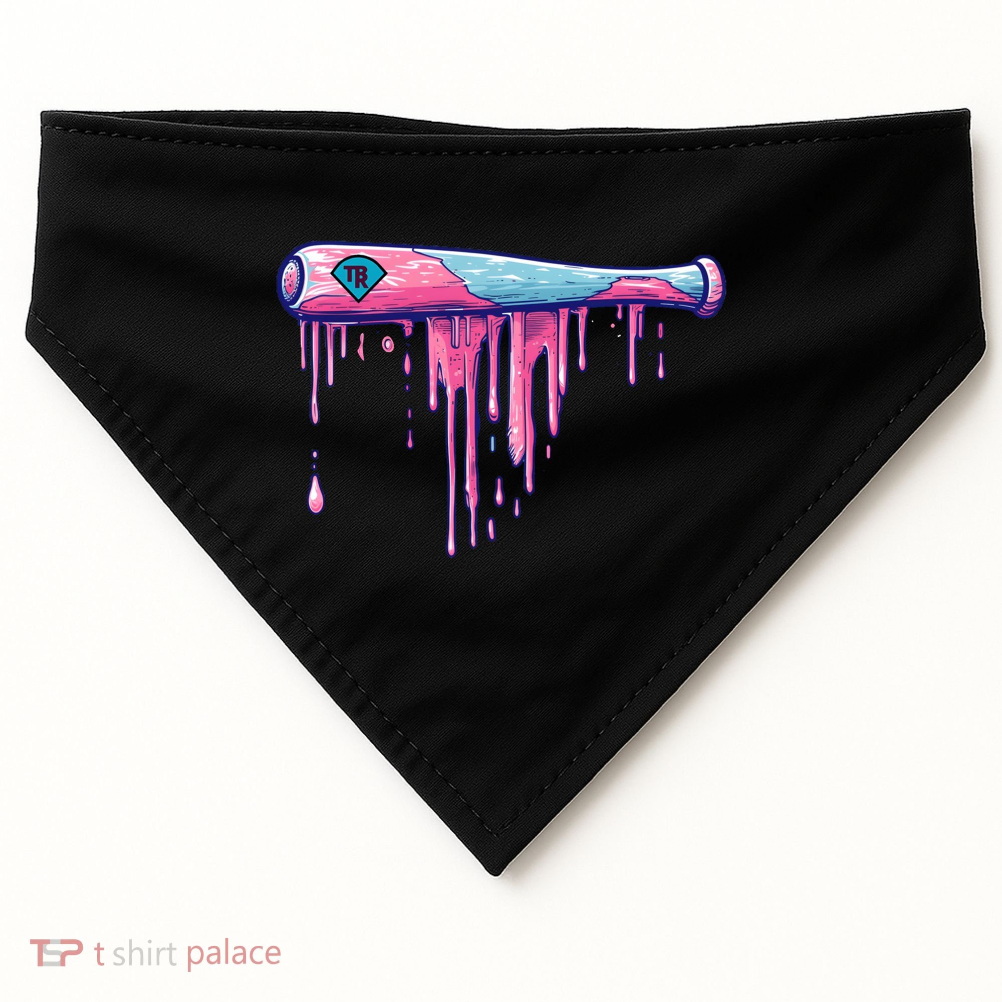 Baseball Bat With Sprinkles Drip Cute Gift USA-Made Doggie Bandana