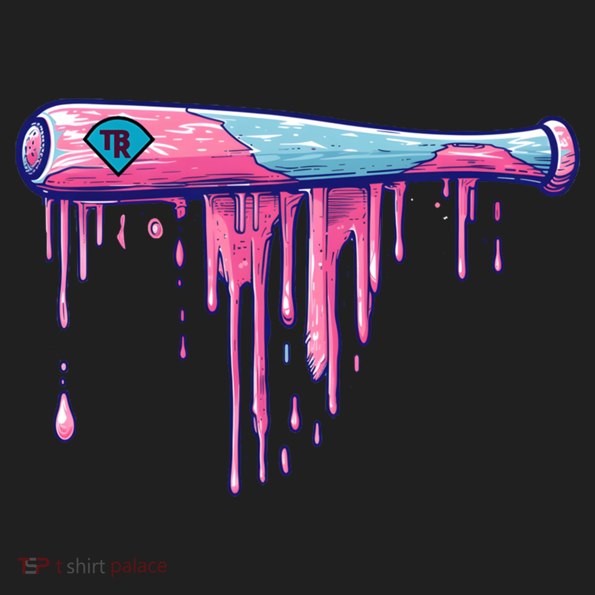 Baseball Bat With Sprinkles Drip Cute Gift Hat