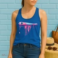 Baseball Bat With Sprinkles Drip Cute Gift Women's Tank Top thumb 2