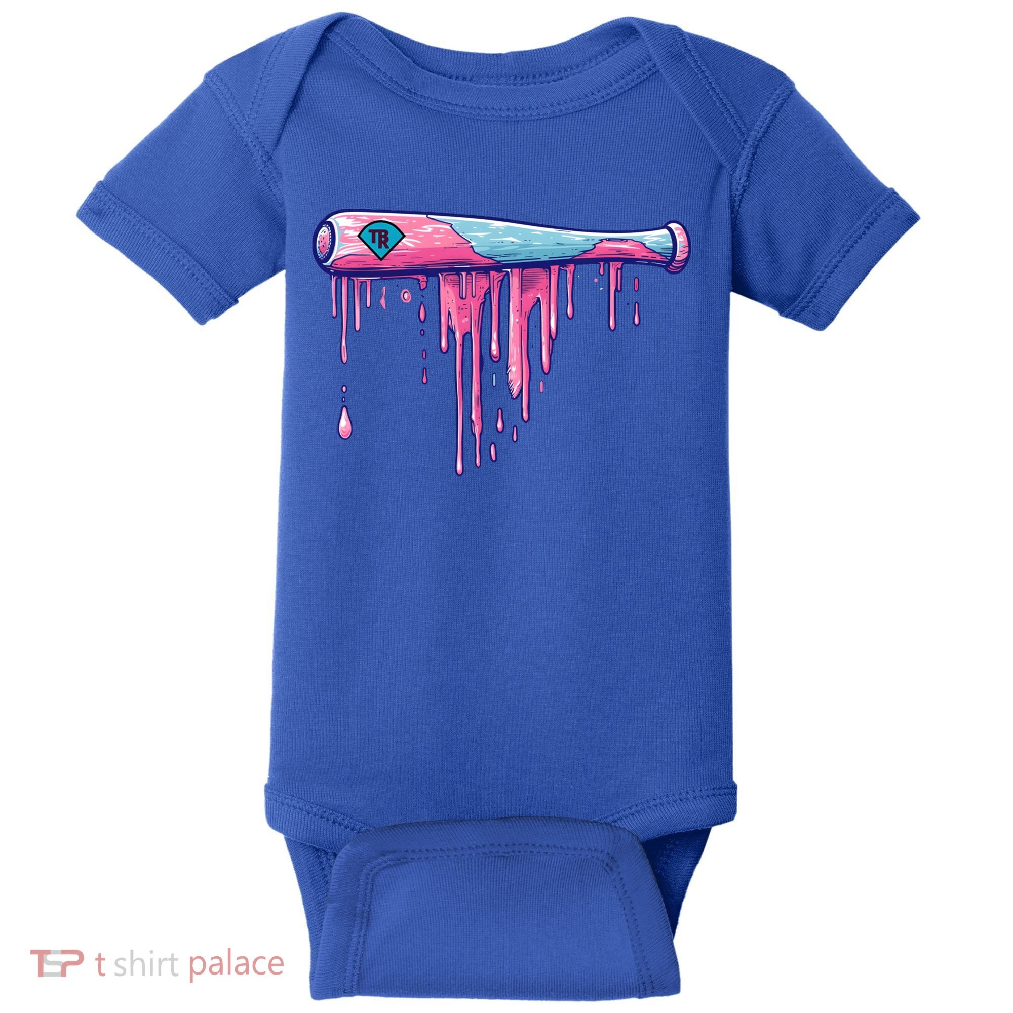 Baseball Bat With Sprinkles Drip Cute Gift Baby Bodysuit