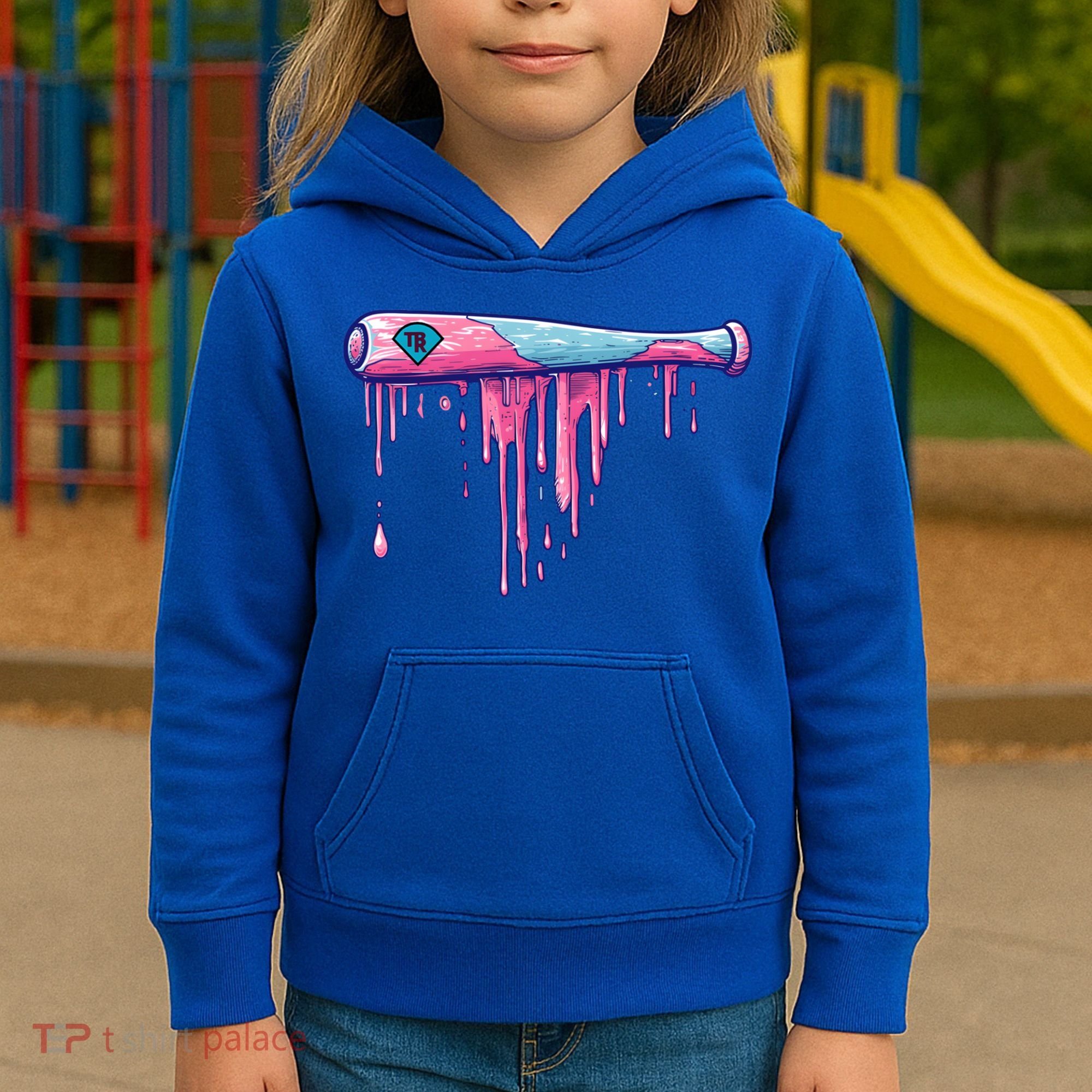 Baseball Bat With Sprinkles Drip Cute Gift Kids Hoodie