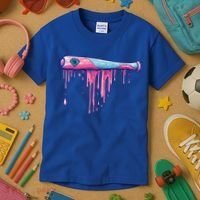 Baseball Bat With Sprinkles Drip Cute Gift Kids T-Shirt thumb 3