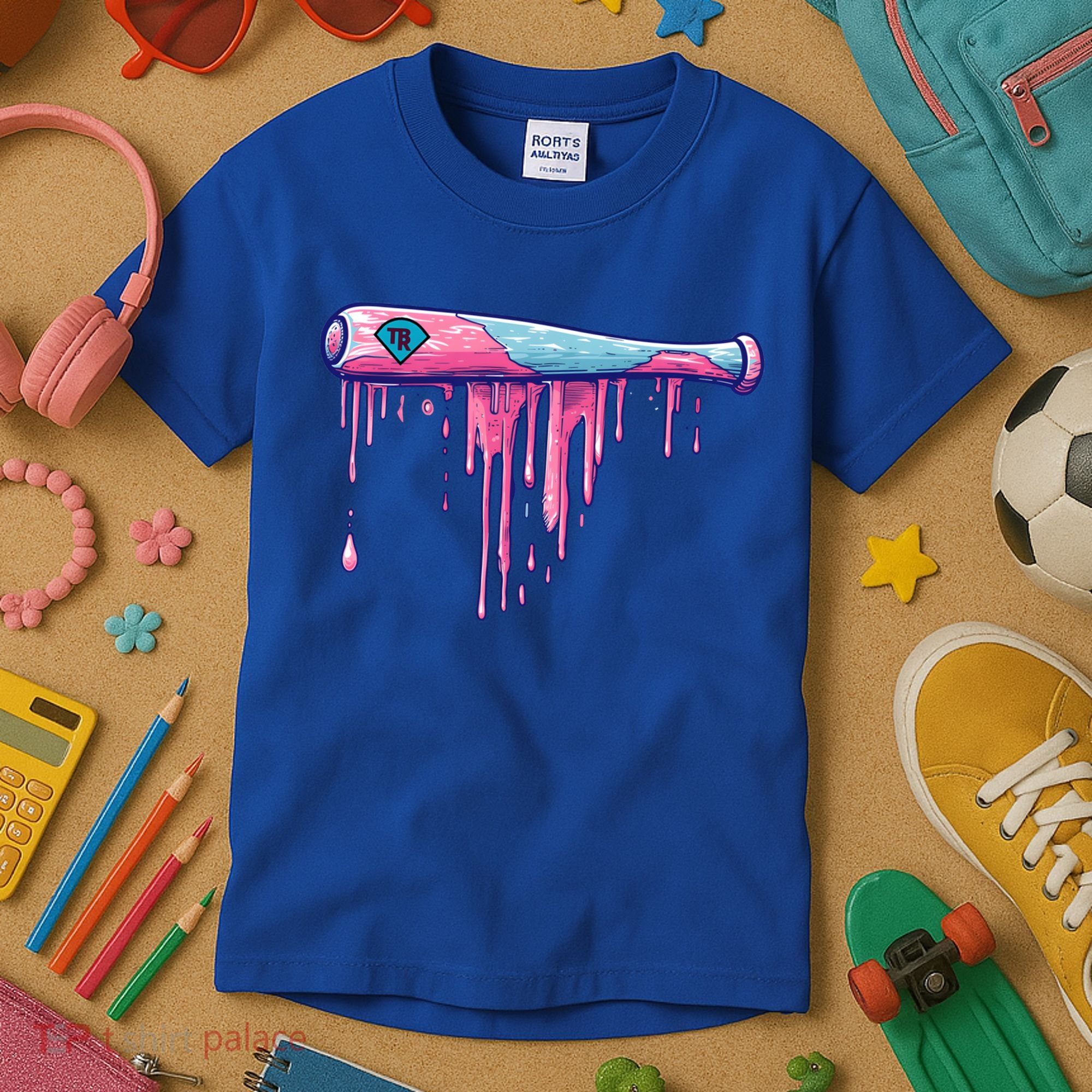 Baseball Bat With Sprinkles Drip Cute Gift Kids T-Shirt