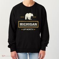 Black Bear  Wo Upper Peninsula Michigan Up North Women's Sweatshirt thumb 0