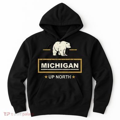 Black Bear  Wo Upper Peninsula Michigan Up North Hoodie