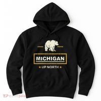 Black Bear  Wo Upper Peninsula Michigan Up North Hoodie thumb 0