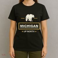 Black Bear  Wo Upper Peninsula Michigan Up North T-Shirt thumb 4