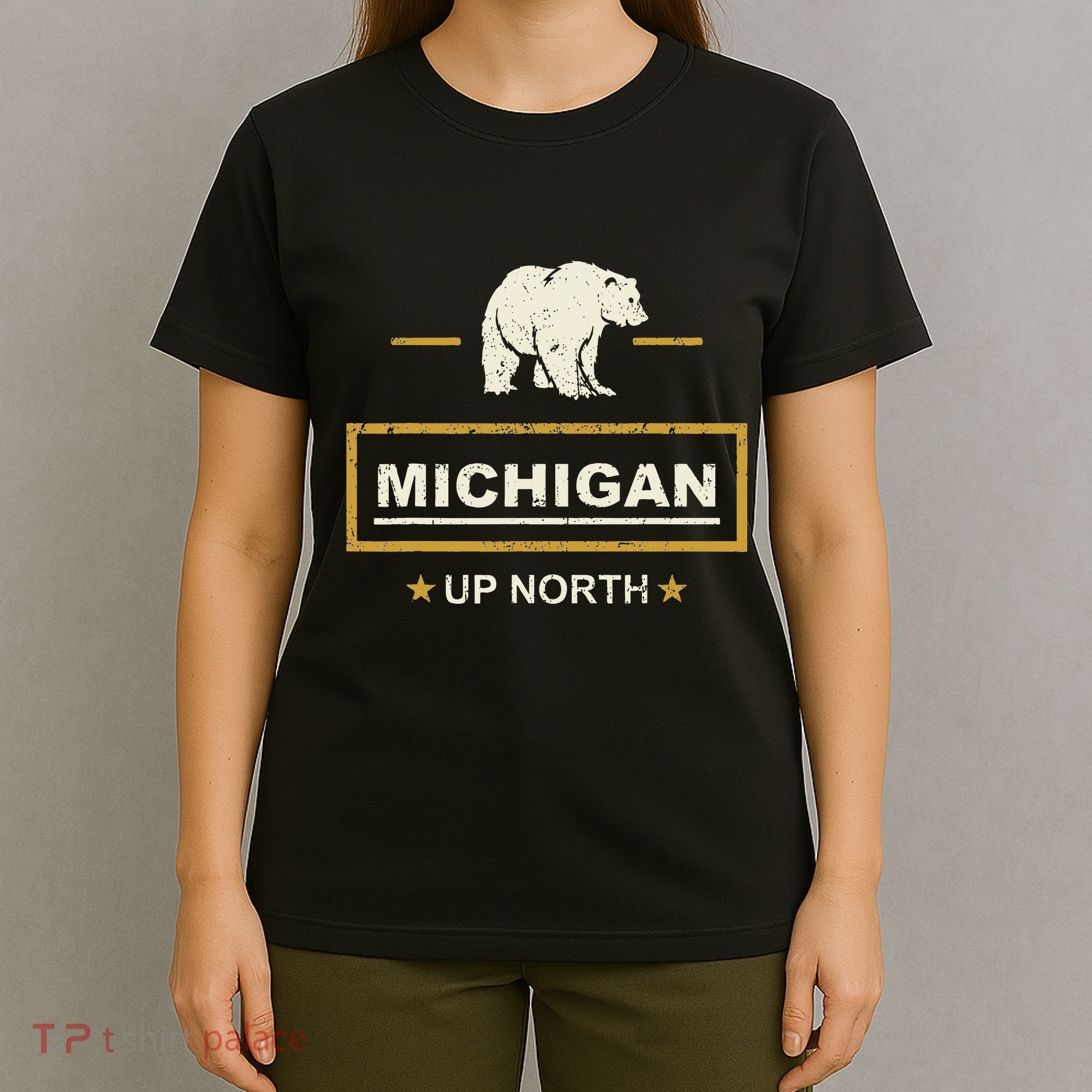 Black Bear  Wo Upper Peninsula Michigan Up North T-Shirt