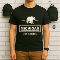 Black Bear  Wo Upper Peninsula Michigan Up North T-Shirt thumb 6