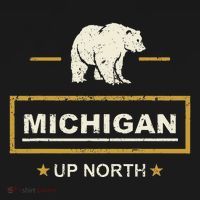 Black Bear  Wo Upper Peninsula Michigan Up North Women's Hoodie thumb 2