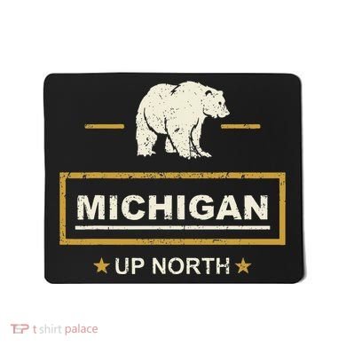Black Bear  Wo Upper Peninsula Michigan Up North Mousepad