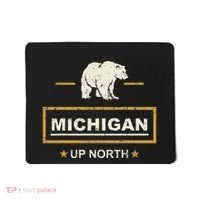Black Bear  Wo Upper Peninsula Michigan Up North Mousepad thumb 0