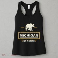 Black Bear  Wo Upper Peninsula Michigan Up North Women's Tank Top thumb 3