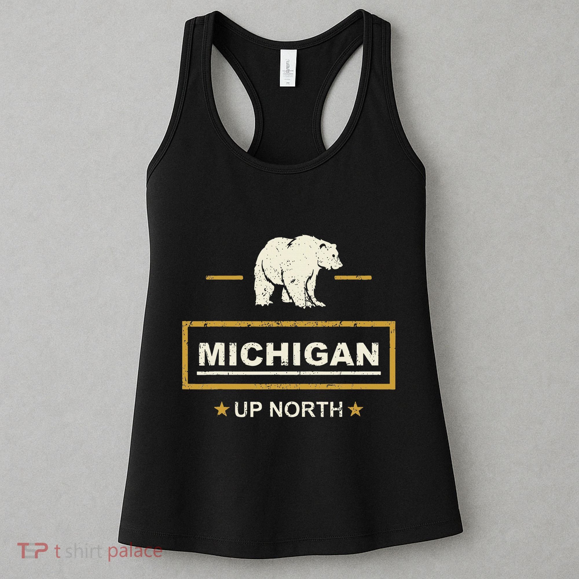 Black Bear  Wo Upper Peninsula Michigan Up North Women's Tank Top