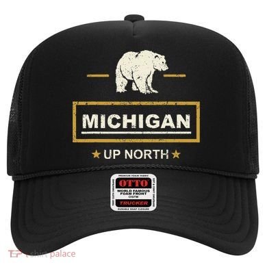 Black Bear  Wo Upper Peninsula Michigan Up North Hat