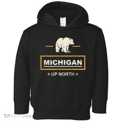 Black Bear  Wo Upper Peninsula Michigan Up North Toddler Hoodie