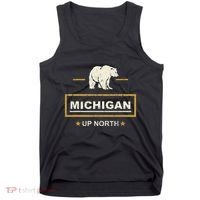 Black Bear  Wo Upper Peninsula Michigan Up North Tank Top thumb 0