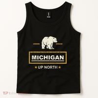 Black Bear  Wo Upper Peninsula Michigan Up North Tank Top thumb 2