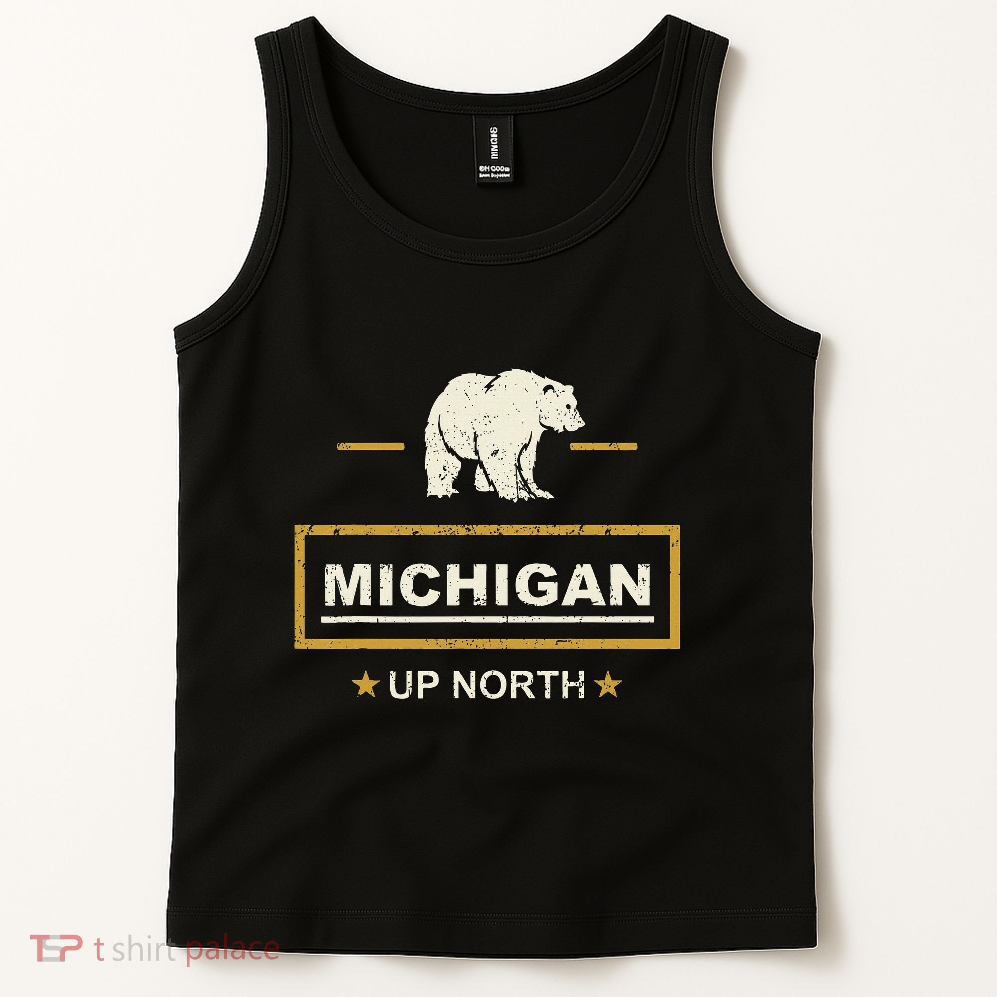 Black Bear  Wo Upper Peninsula Michigan Up North Tank Top