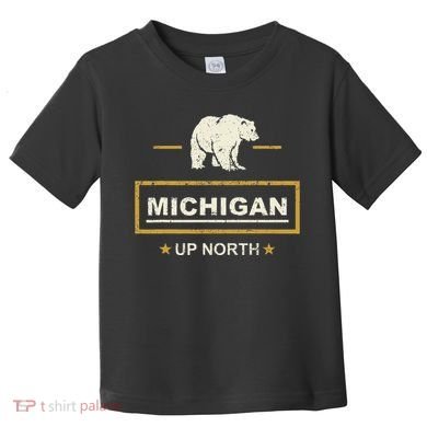 Black Bear  Wo Upper Peninsula Michigan Up North Toddler T-Shirt