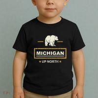 Black Bear  Wo Upper Peninsula Michigan Up North Toddler T-Shirt thumb 2