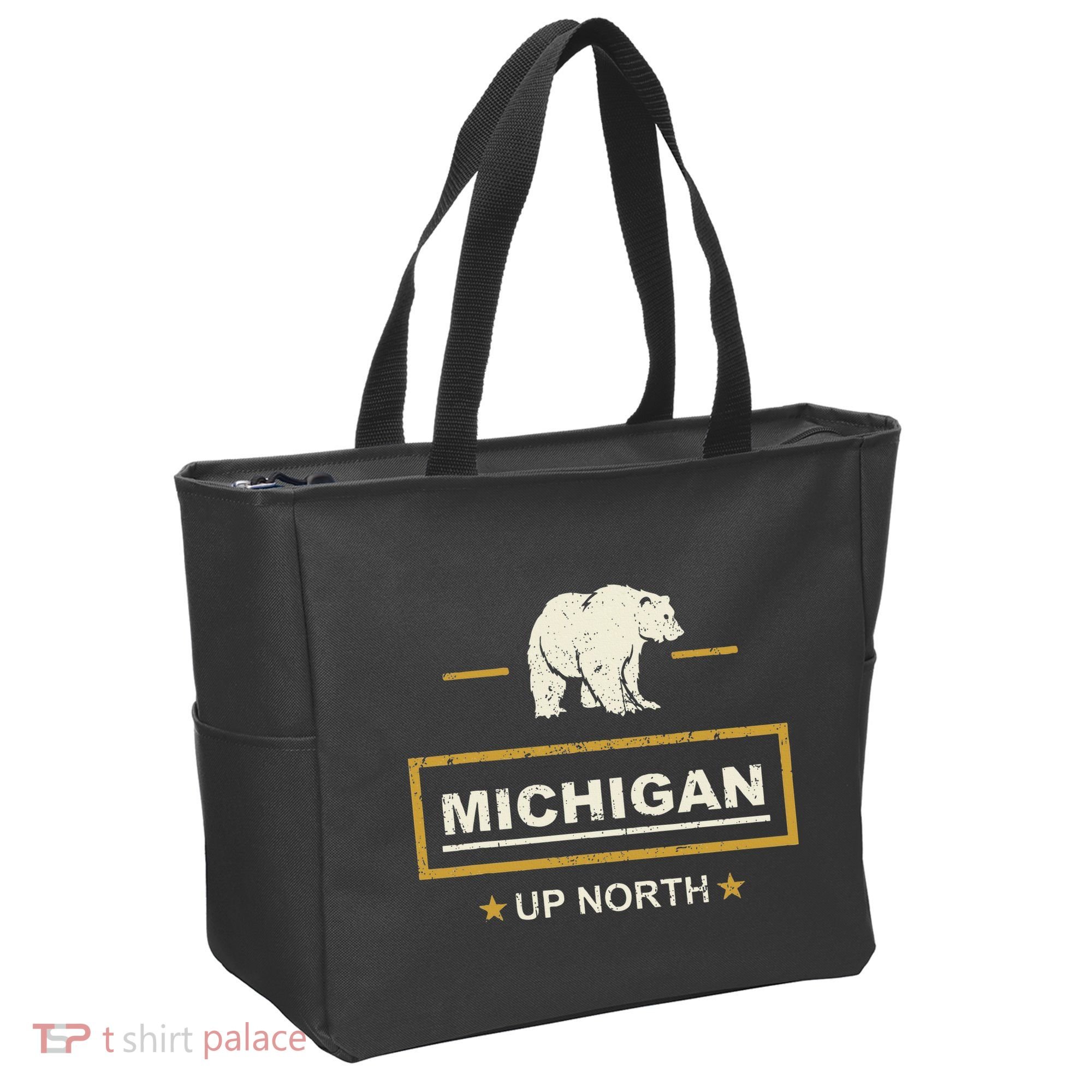 Black Bear  Wo Upper Peninsula Michigan Up North Tote Bag