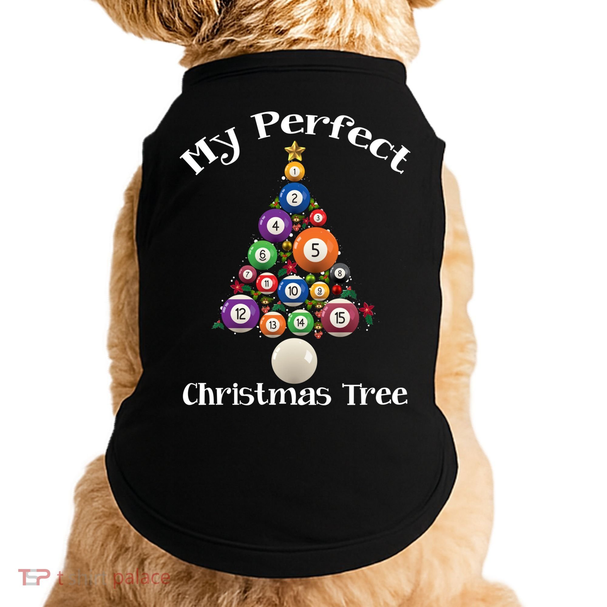 Billiard Ball Xmas Tree Meaningful Gift Pool Billiards Christmas Great Gift Doggie Tank